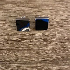 Fordite stud earrings